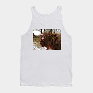 Scottish Highland Cattle Calf 1632 Tank Top